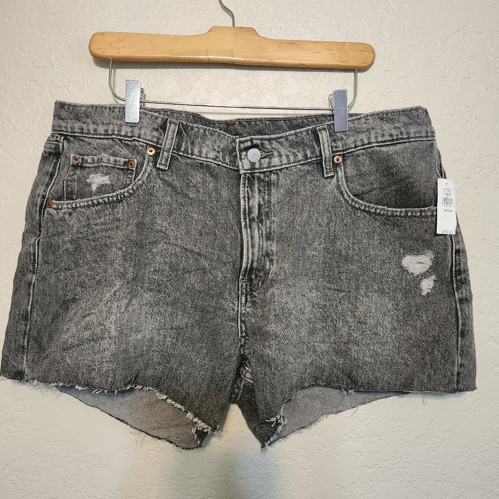 GAP 16RS Low Stride Short Grey Wash Denim NWT